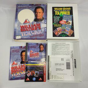 PC William Shatner's Tekwar Vintage 1995 Big Box Video Game Complete IntraCorp